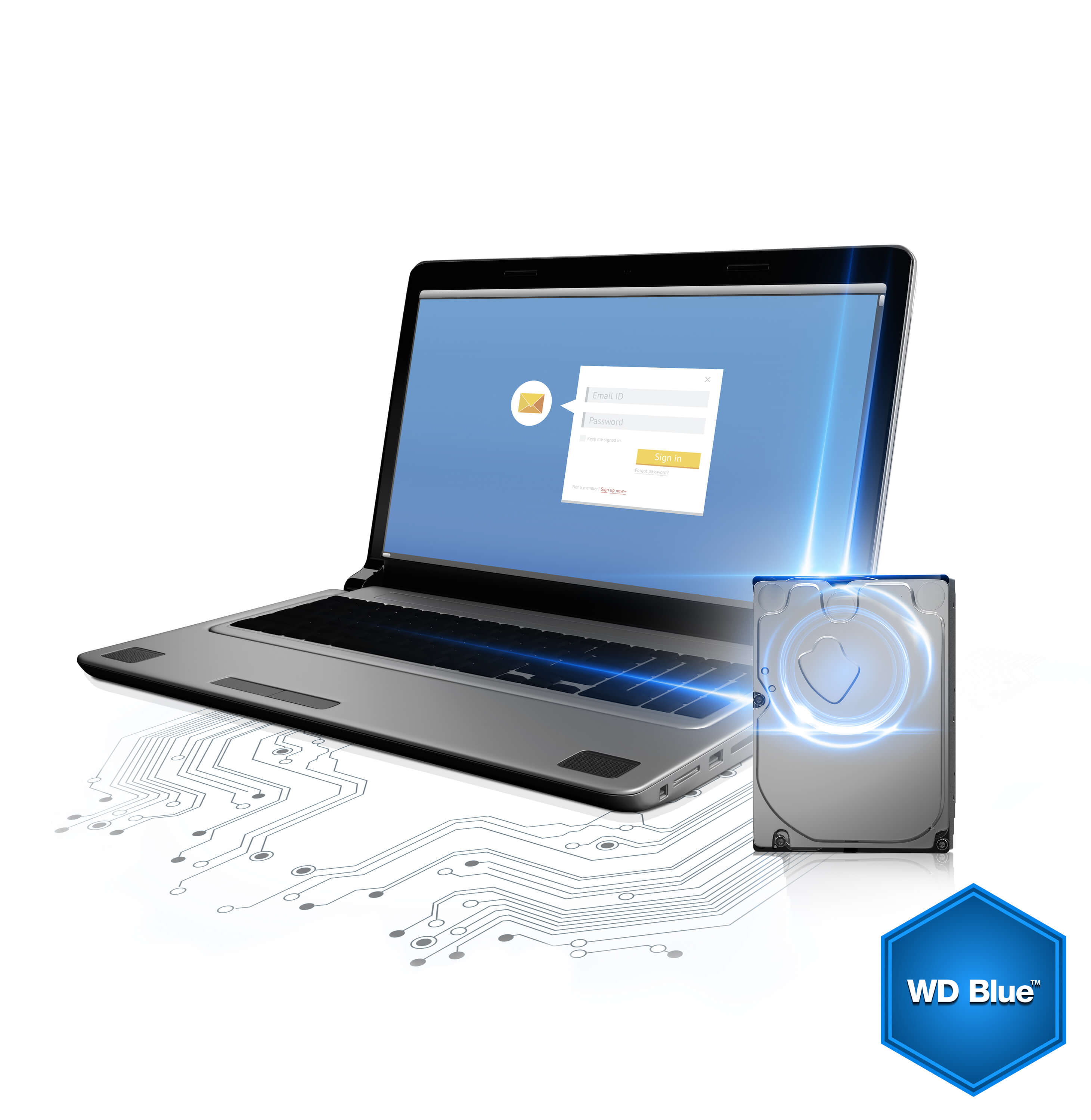 Western Digital WD10EZEX Blue PC Desktop Hard Drive - 1 TB